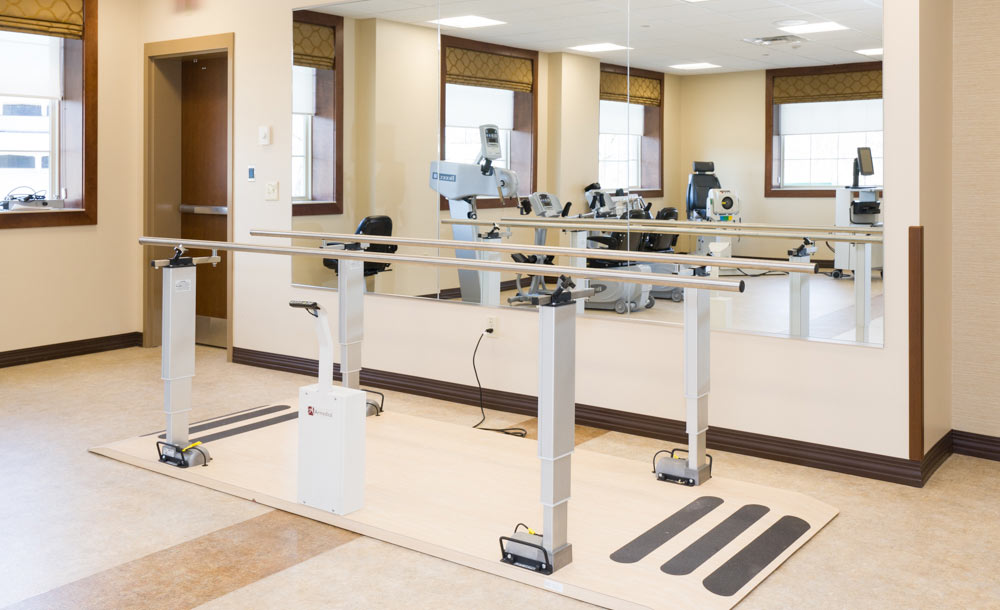Physical therapy equipment at Healthwin